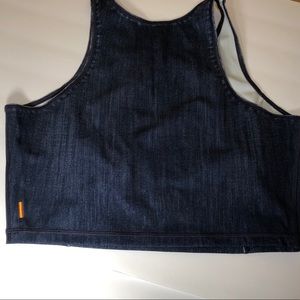 Lucy Other - Lucy sportbra top in denim patterned fabric. Sz L Lucy Other - Lucy sportbra top in denim patterned fabric. Sz L